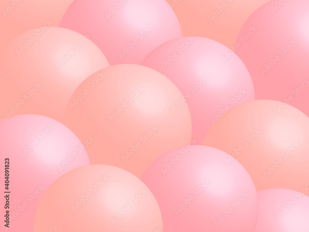 Rose gold Valentine's Day background. Soft pink spheres. Rose gold Valentine's Day background. Soft pink spheres.