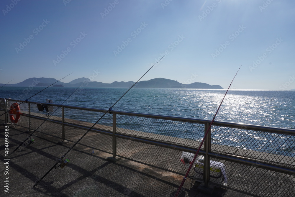 fishing by the pier