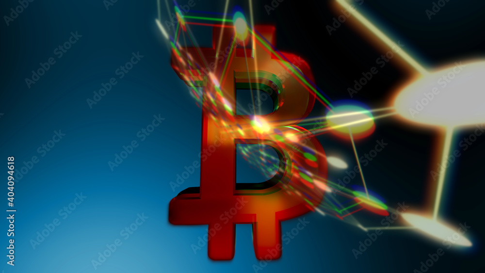 Obraz premium Bitcoin symbol background