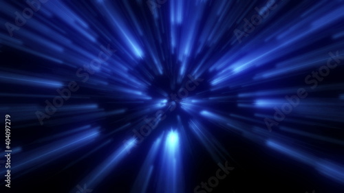Blue explosive flower light background