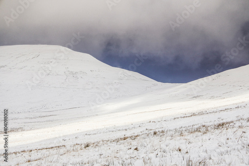 Winter snowfall in the Brecon Beacons, Wales, UK   © Phillip