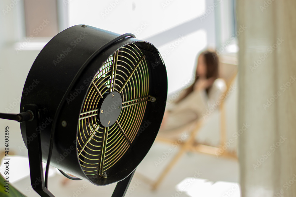 fan wind machine in a photo studio fan wind machine in a photo studio