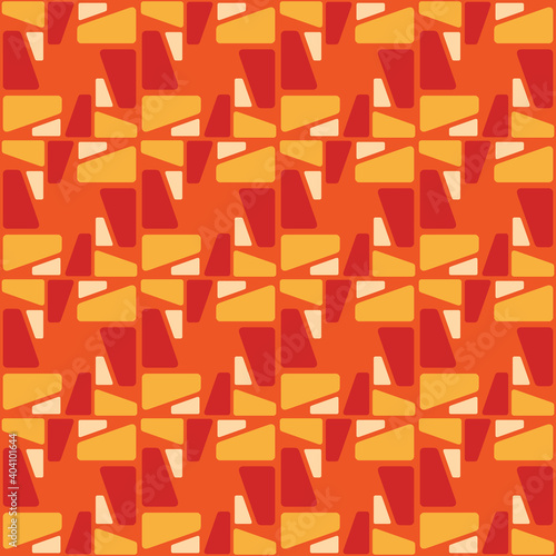 Flat Abstract Seamless Pattern In Retro Style To Decorate Any Surfaces.