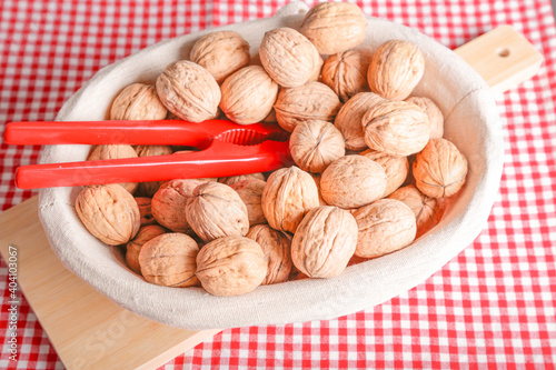 Hazelnuts in natural light, autumn seasonal vibes