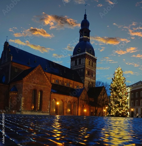 Riga's Cathedral on Christmas 