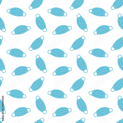 protective medical mask  background. face masks   corona virus seamless pattern, texture, wallpaper
