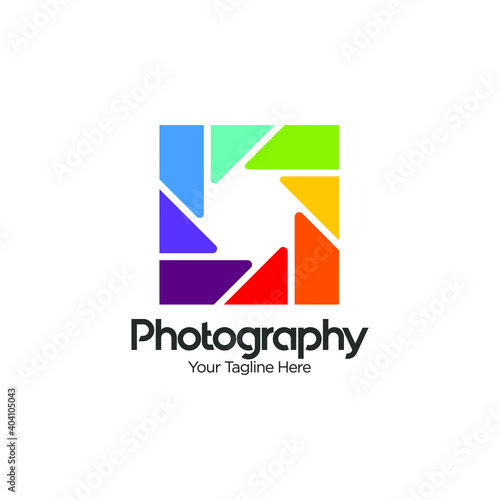 Camera shutter logo. Camera Photography Logo Icon Design Vector