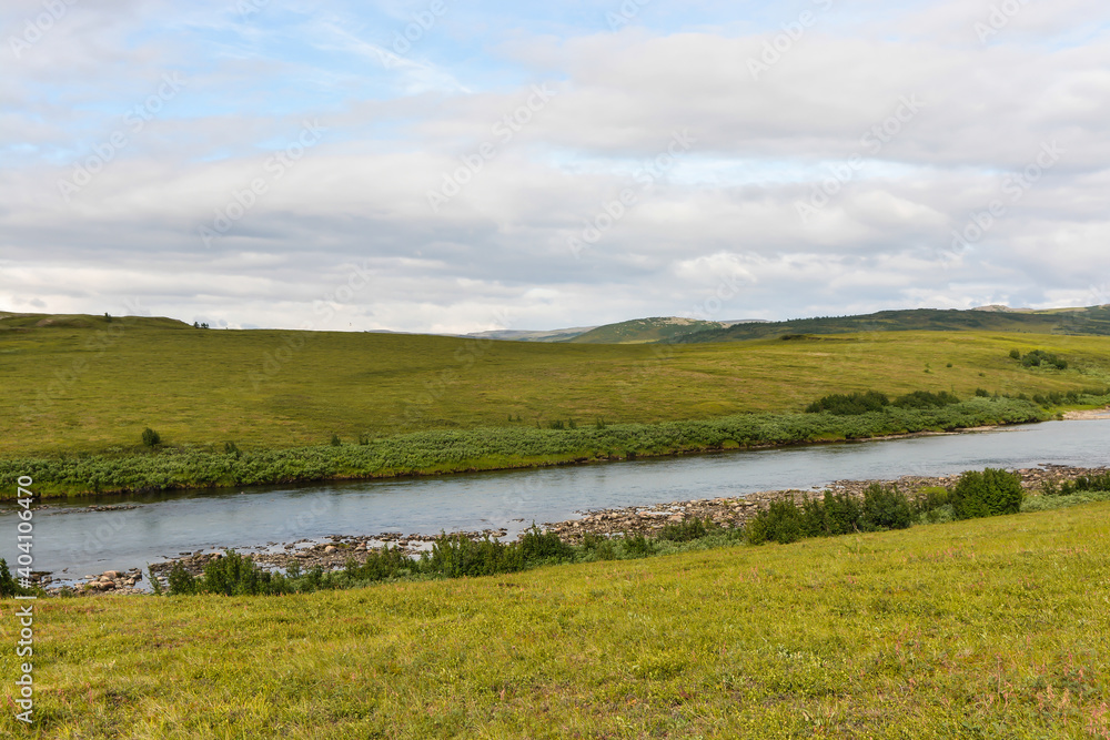 Tundra in the Polar Urals. Tundra in the Polar Urals.