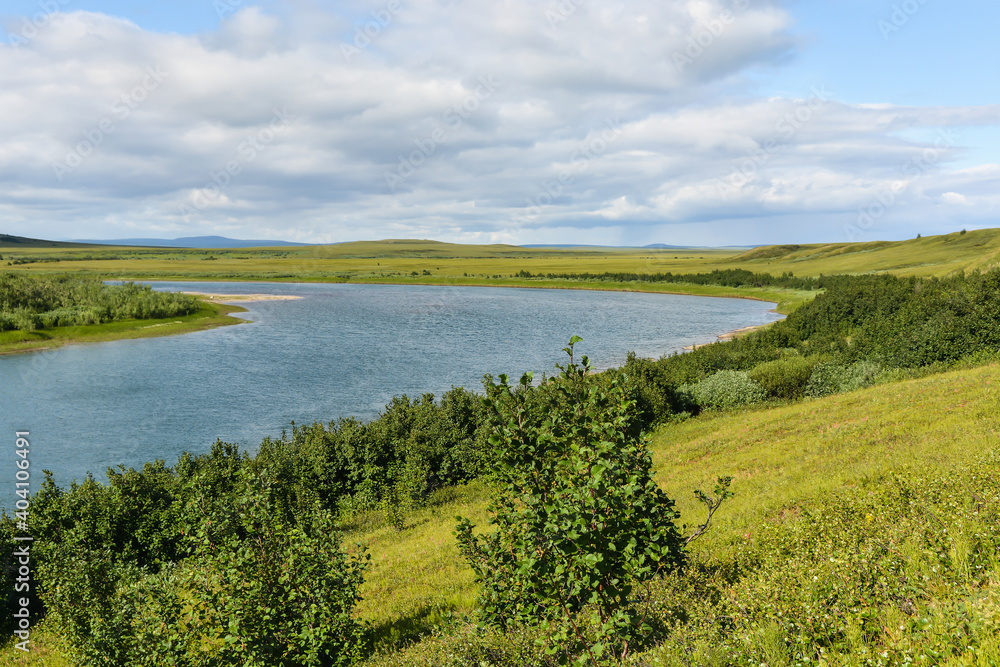 Obraz premium Tundra in the Polar Urals.