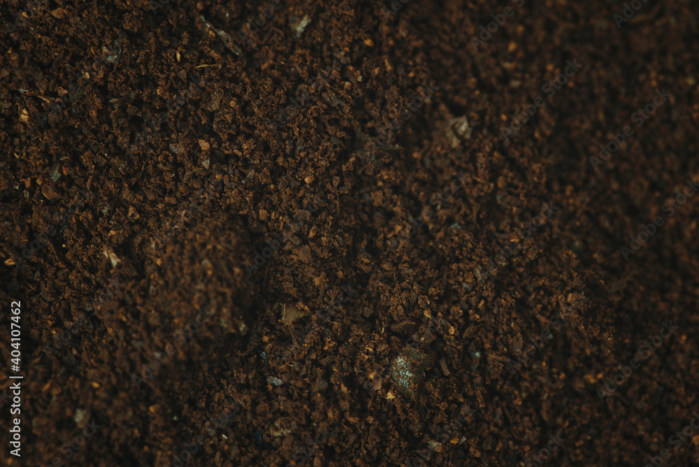 macro detail of ground coffee. suitable for texture macro detail of ground coffee. suitable for texture