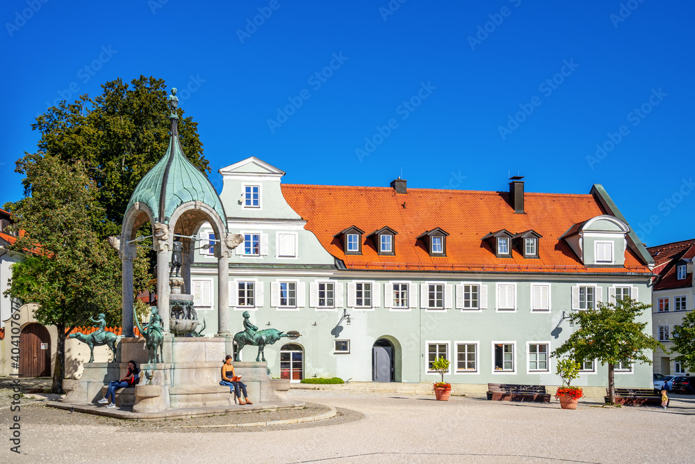 Sankt Mang Platz, Kempten, Bayern, Deutschland 