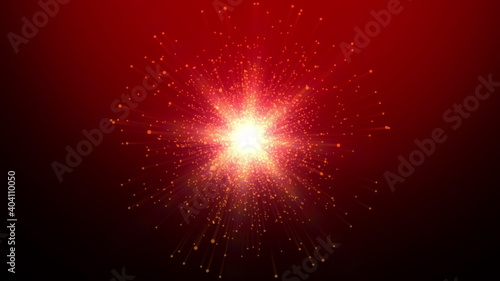 Christmas background of moving graphics footage with glittering particles