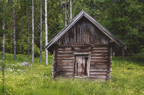 Food storage house of abandoned farm in Norway. © Øyvind