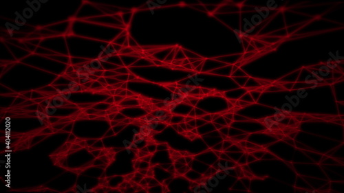 Red Technology Abstract Geometric Background