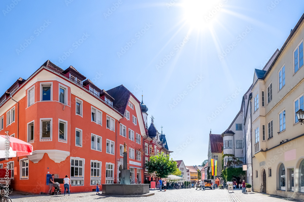Altstadt, Isny im Allgäu, Baden-Württemberg, Deutschland 