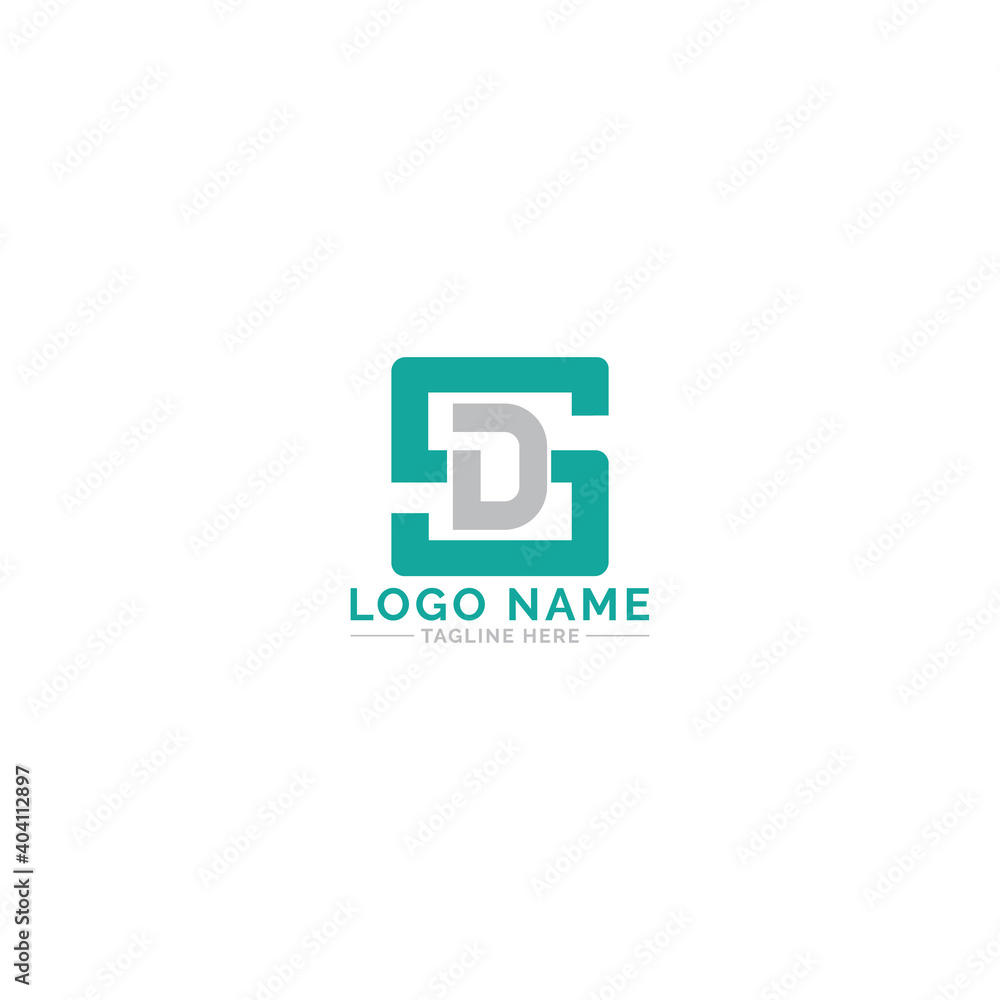 SD logo design vector template SD logo design vector template