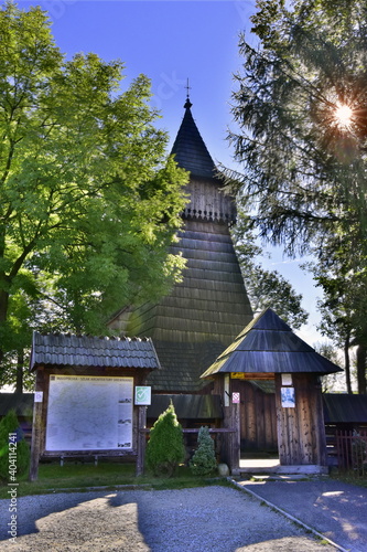 Zabytkowy Kościół drewniany w Dębnie Podhalańskim w Małopolsce, Szlak Architektury Drewnianej 
