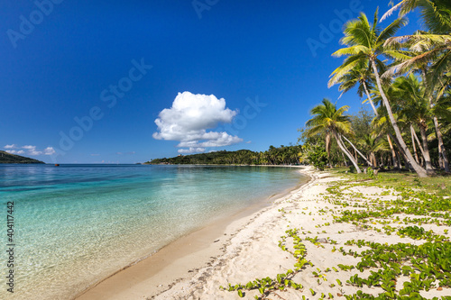White sand beach on the Yasawa islands, Fiji