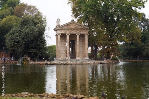 Beautiful park Borghese in Rome