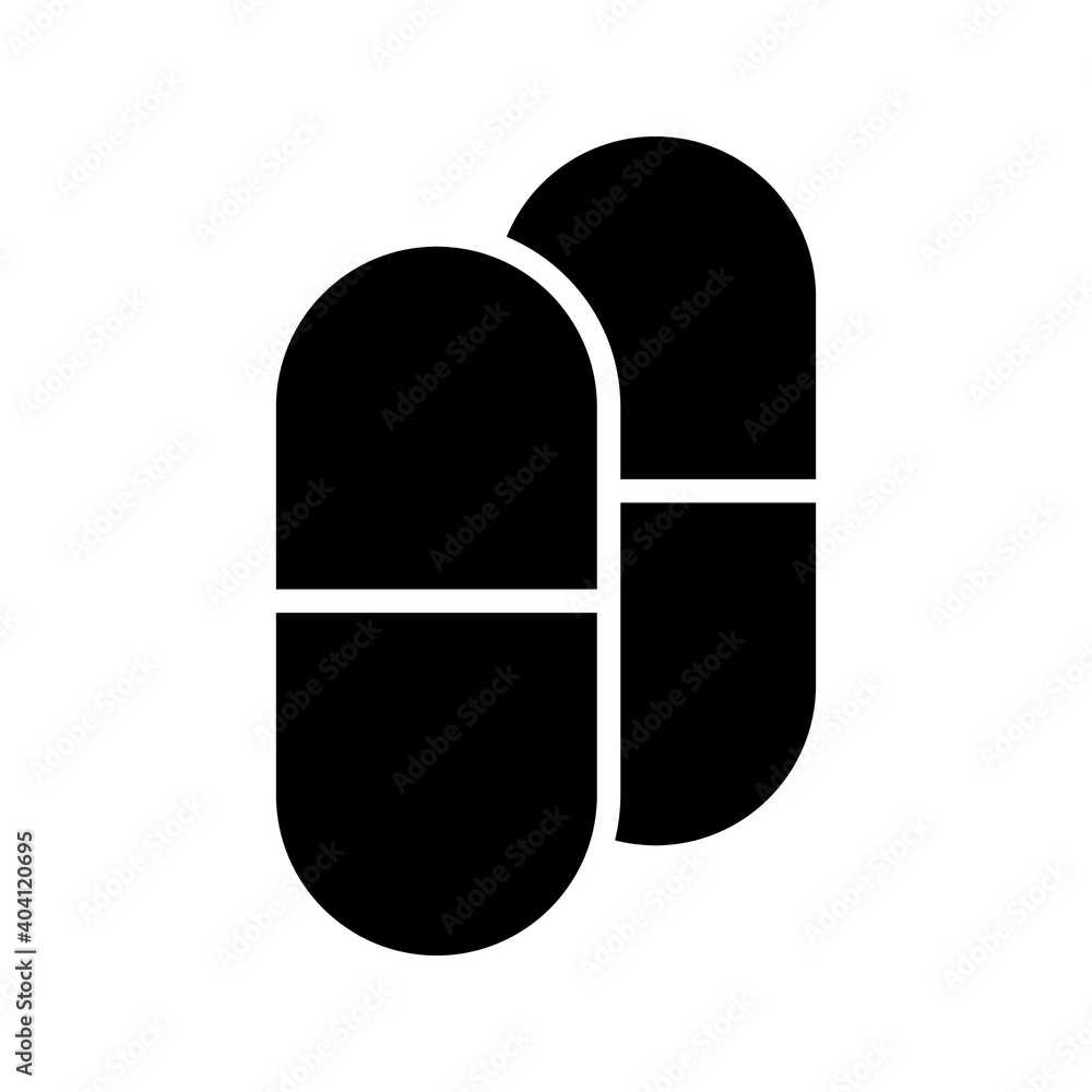 Capsule icon vector. Medical Pill sign. eps 10 Capsule icon vector. Medical Pill sign. eps 10