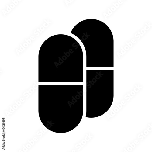Capsule icon vector. Medical Pill sign. eps 10