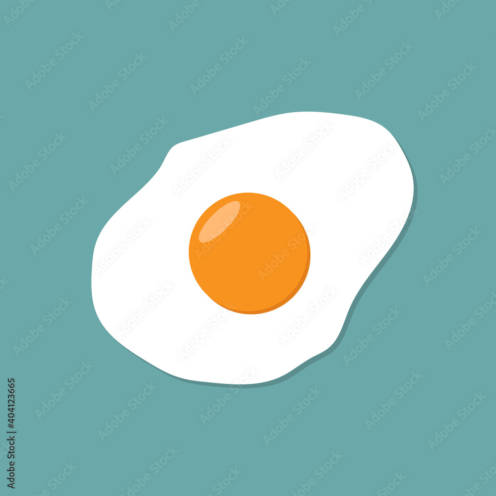 Fried chicken egg design vector Fried chicken egg design vector