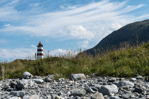 Alnes lighthouse on Godøya Island near Ålesund photo