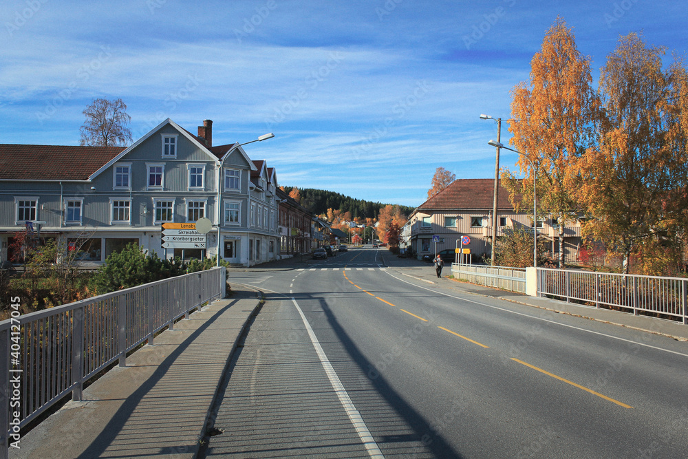 The village of Skreia at Toten, Norway.