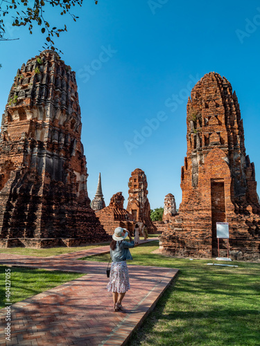 Wat Mahathai ,Phra Nakhon Si Ayutthaya, Historical Park A historical park in Ayutthaya, One of the famous temple in Ayutthaya © Bank