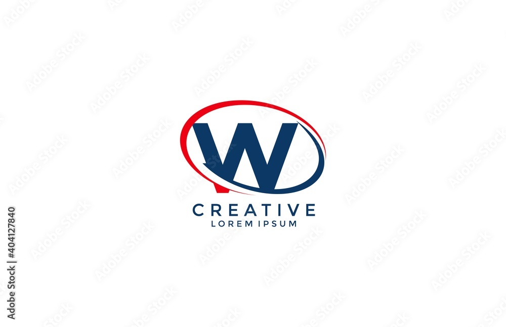 corporation logo letter W Swoosh Vector corporation logo letter W Swoosh Vector