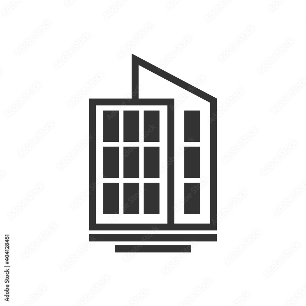 City street - modern thin line design style vector illustration on white background. Pink colored high quality composition with facades of houses, apartment buildings, church, tree, shop, citizens City street - modern thin line design style vector illustration on white background. Pink colored high quality composition with facades of houses, apartment buildings, church, tree, shop, citizens