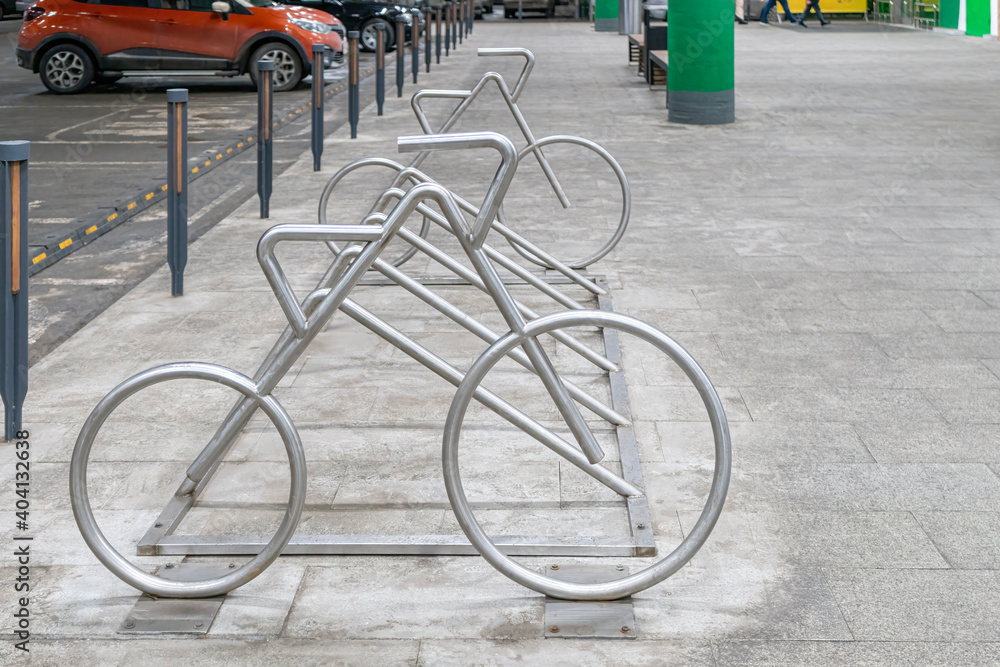 Bicycle Parking is available close up as background