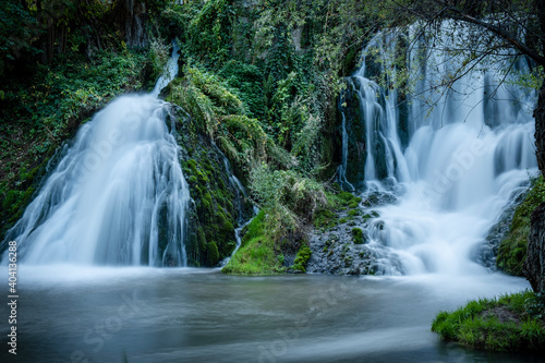 Trillo waterfall  La Alcarria  Guadalajara  Spain