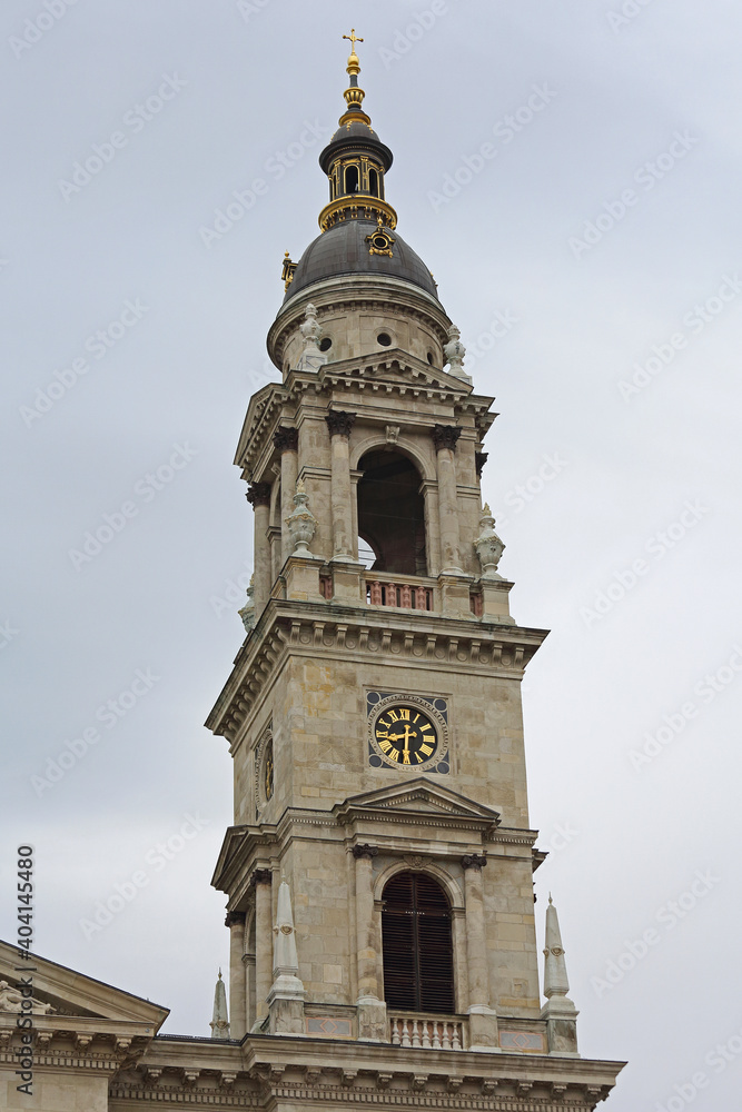 Clock Tower St Stephen Budapest Hungary