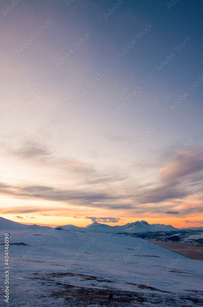 Mountain ranges, Tromso, Norway