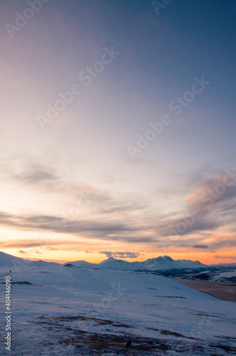 Mountain ranges  Tromso  Norway