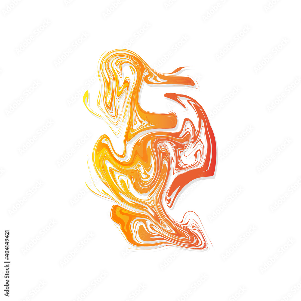 Colored abstraction. Watercolor illustration. Vector