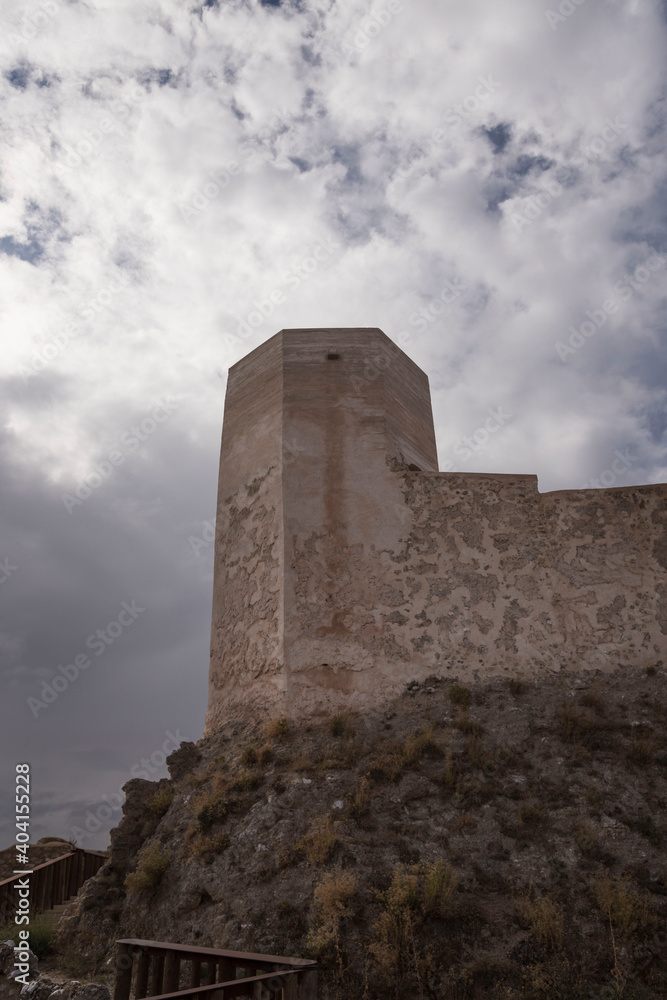 Old Castle of Ayab in Calatayud, Zaragoza, Aragon, Spain