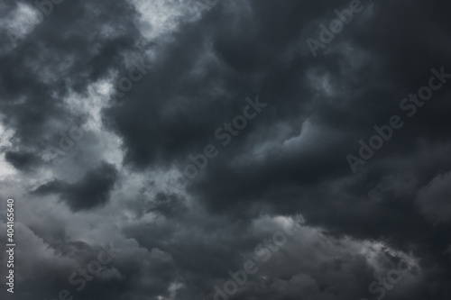 Black havy stormy clouds