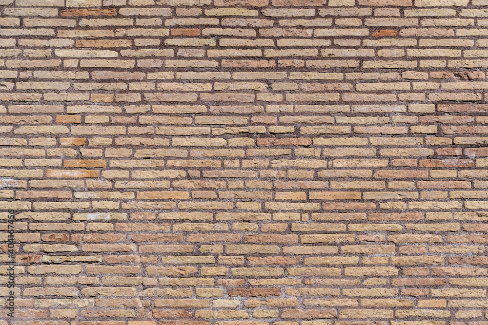 Mauer aus Ziegelstein als Textur und Hintergrund Mauer aus Ziegelstein als Textur und Hintergrund