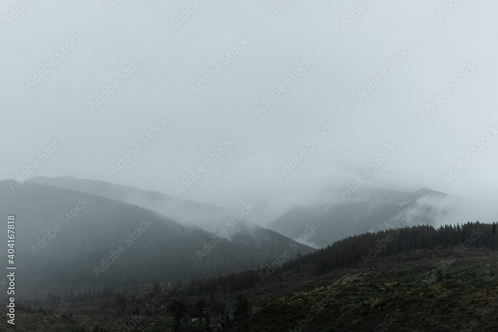 mountains in the fog, High Tatras, Slovakia