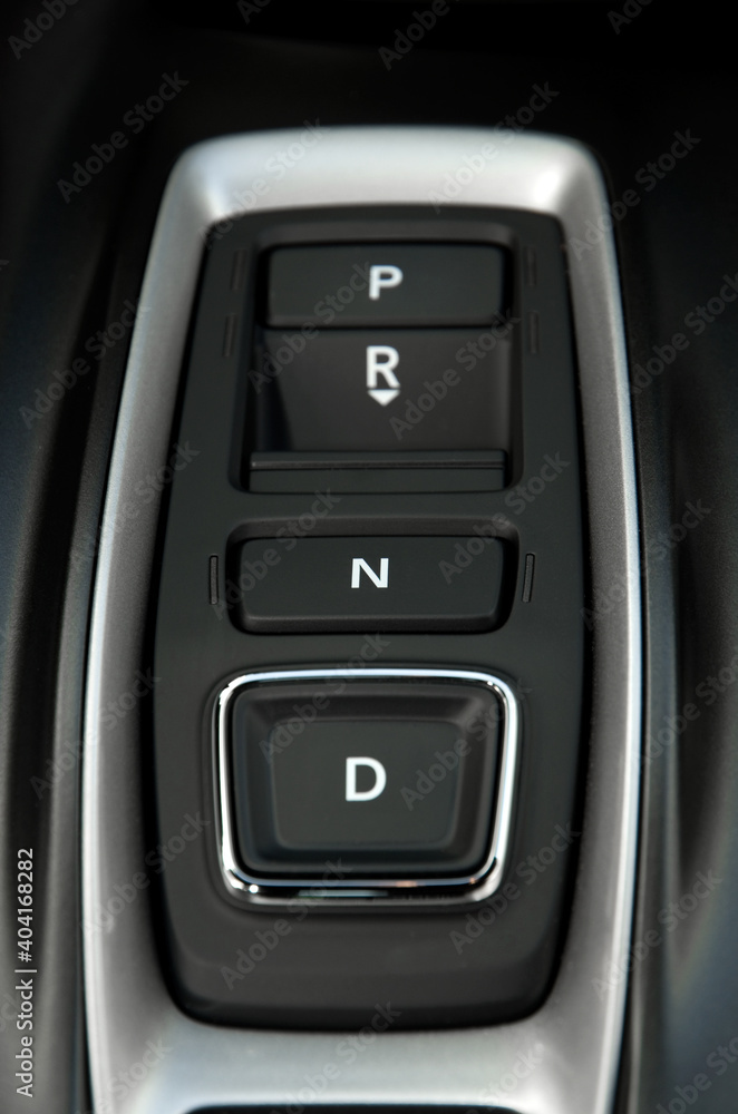 Modern Automobile Automatic Transmission Shifter with Push Buttons