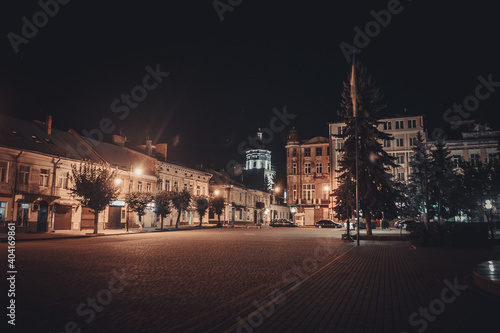 night view of the old town © pavlo