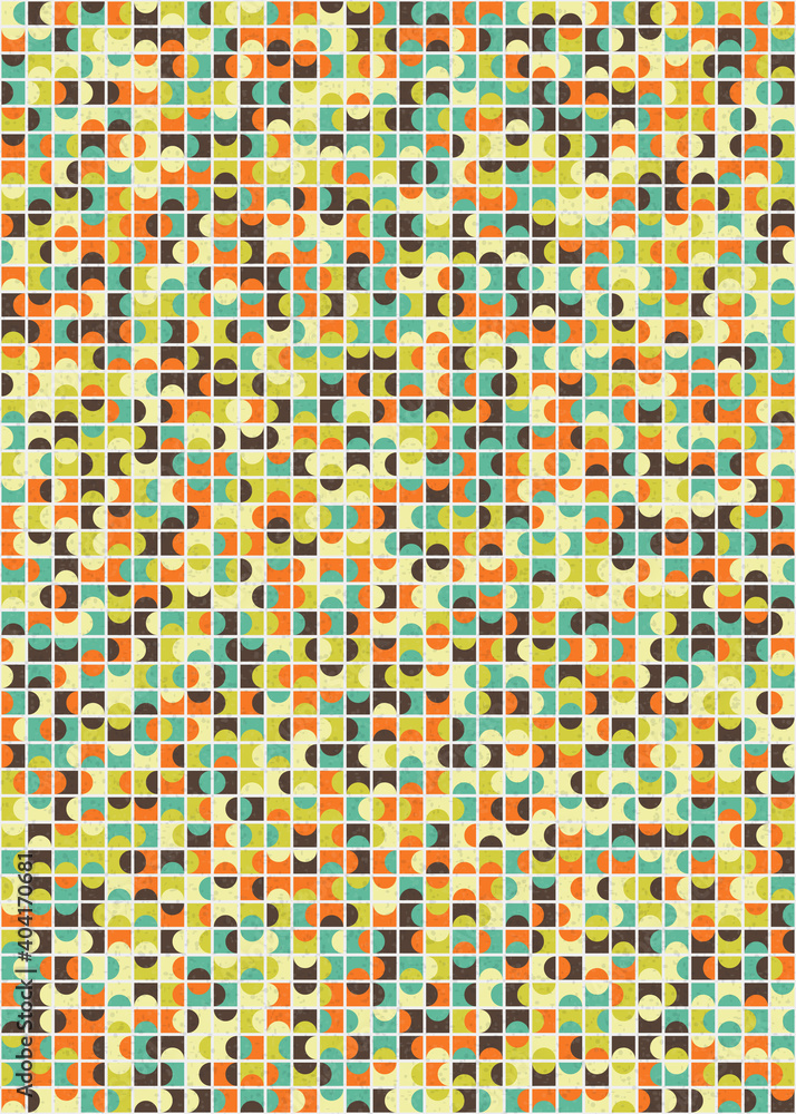 Fototapeta premium Abstract Geometric Pattern generative computational art illustration