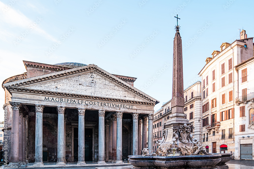 Obelisco del Pantheon in Rom, Italien