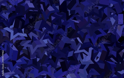 Dark Purple vector background with triangles.