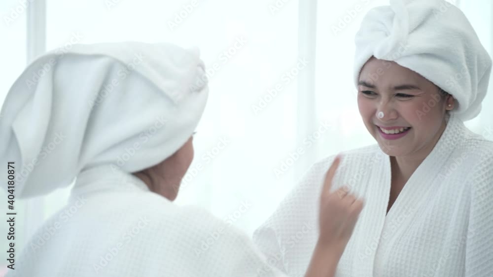 mother and daughter spa at home, relaxing with motherhood family and stay at home, coronavirus protection self-isolated and state quarantine mother and daughter spa at home, relaxing with motherhood family and stay at home, coronavirus protection self-isolated and state quarantine
