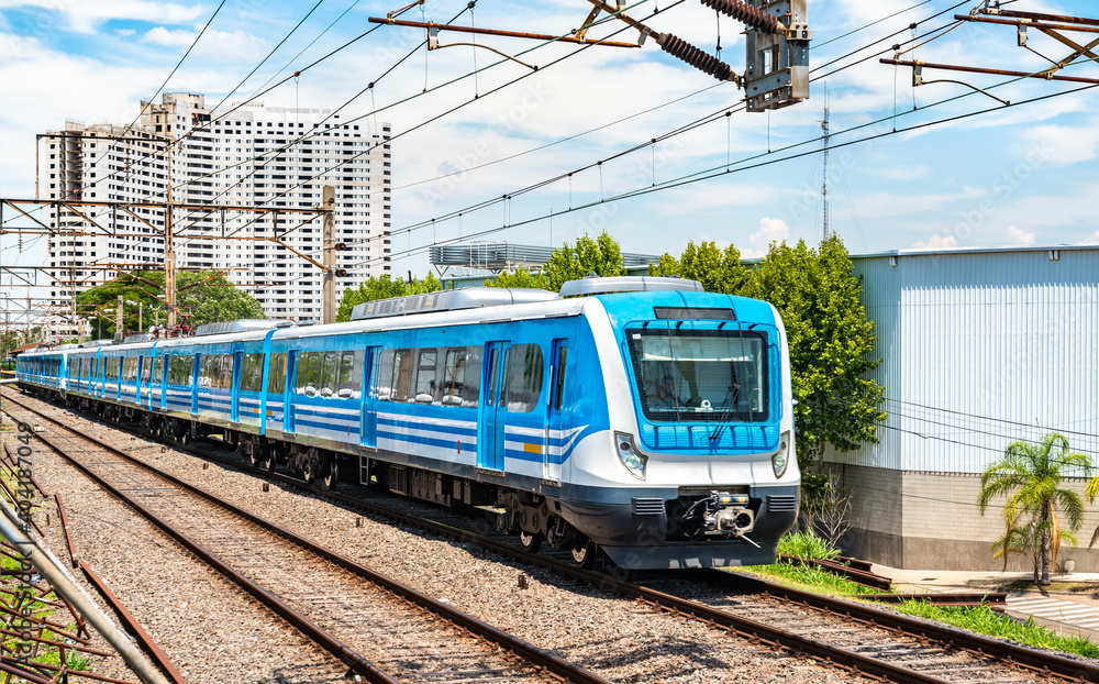 Commuter train in Buenos Aires, the capital of Argentina Commuter train in Buenos Aires, the capital of Argentina