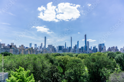 Manhattan over little forest