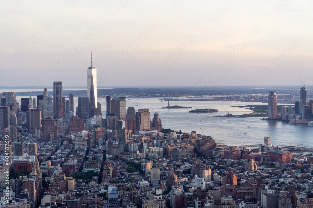 Fototapeta premium Stunning city view of New York city